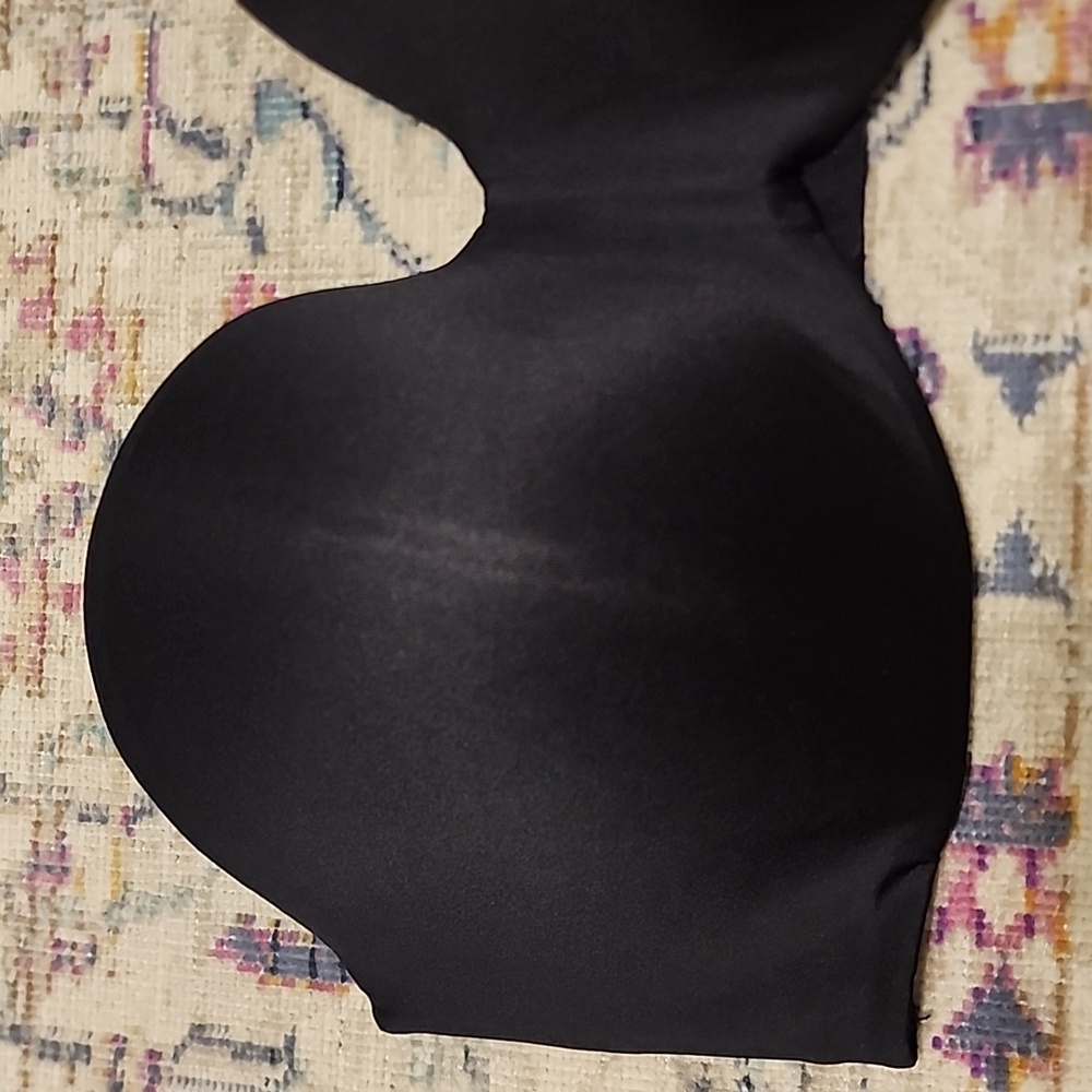 Maidenform Black Full Coverage Wired Strapless Br… - image 3